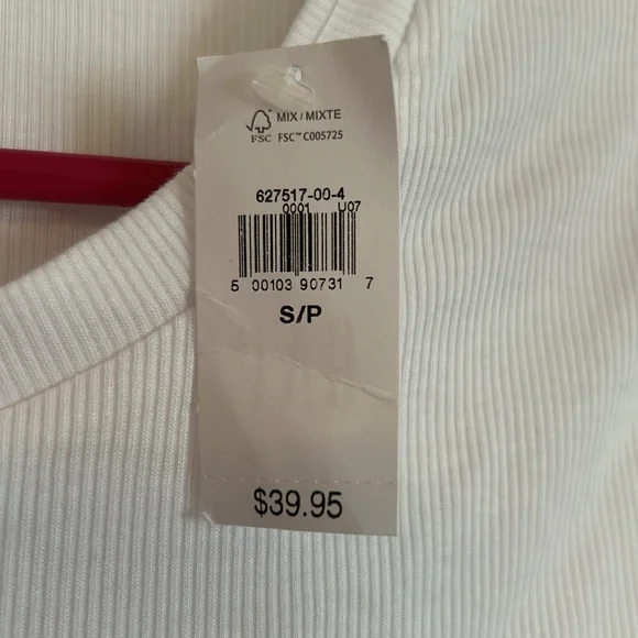 Gap White Rib Cropped Tee - Picture 3 of 4